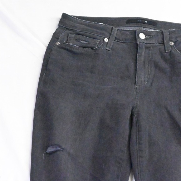 NEW Joes‎ 30 Mid Rise Skinny Ankle Destroyed Black Stretch Denim Jeans - Picture 2 of 7